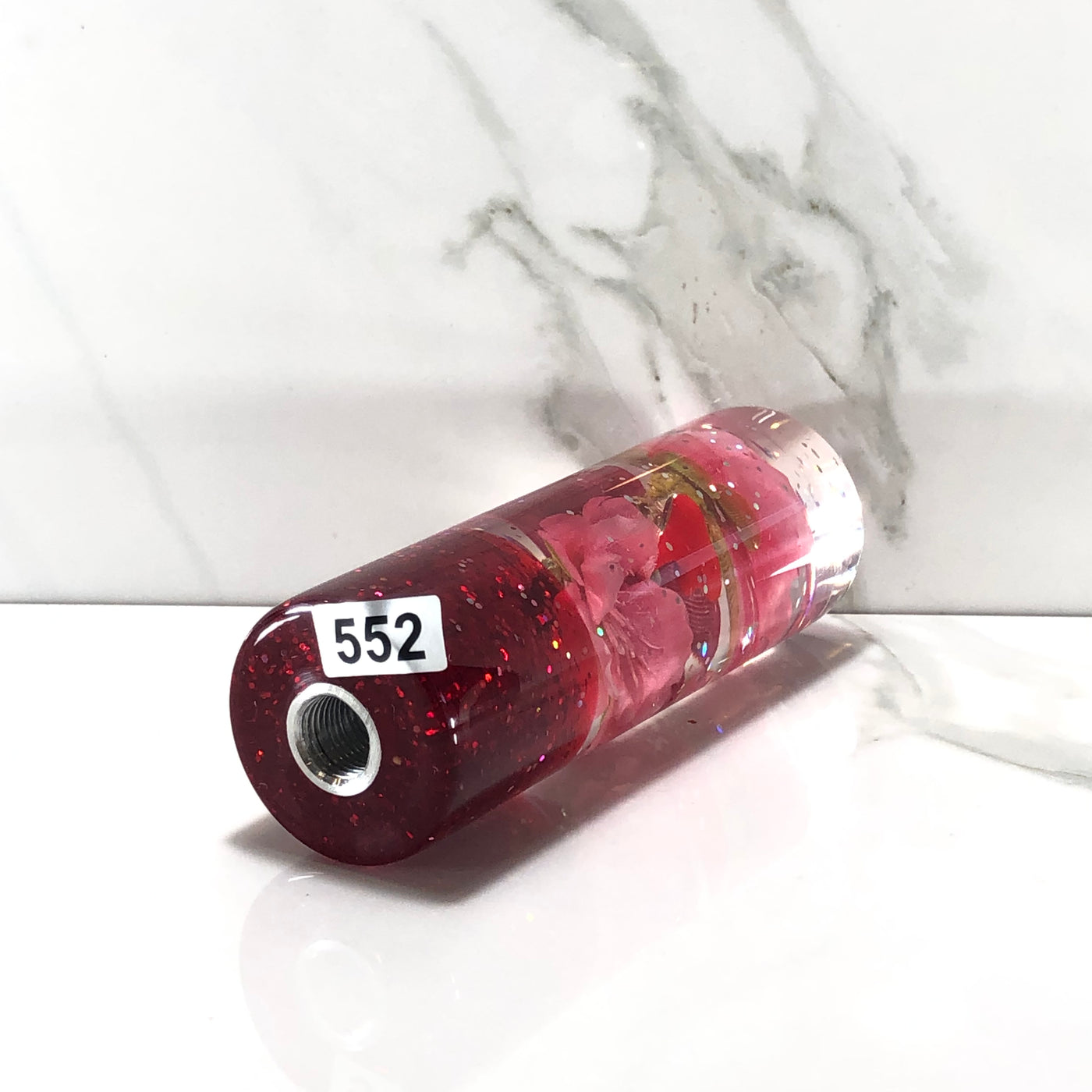 115mm Flower Resin Shift Knob — 4.5 in, 12mm x 1.25