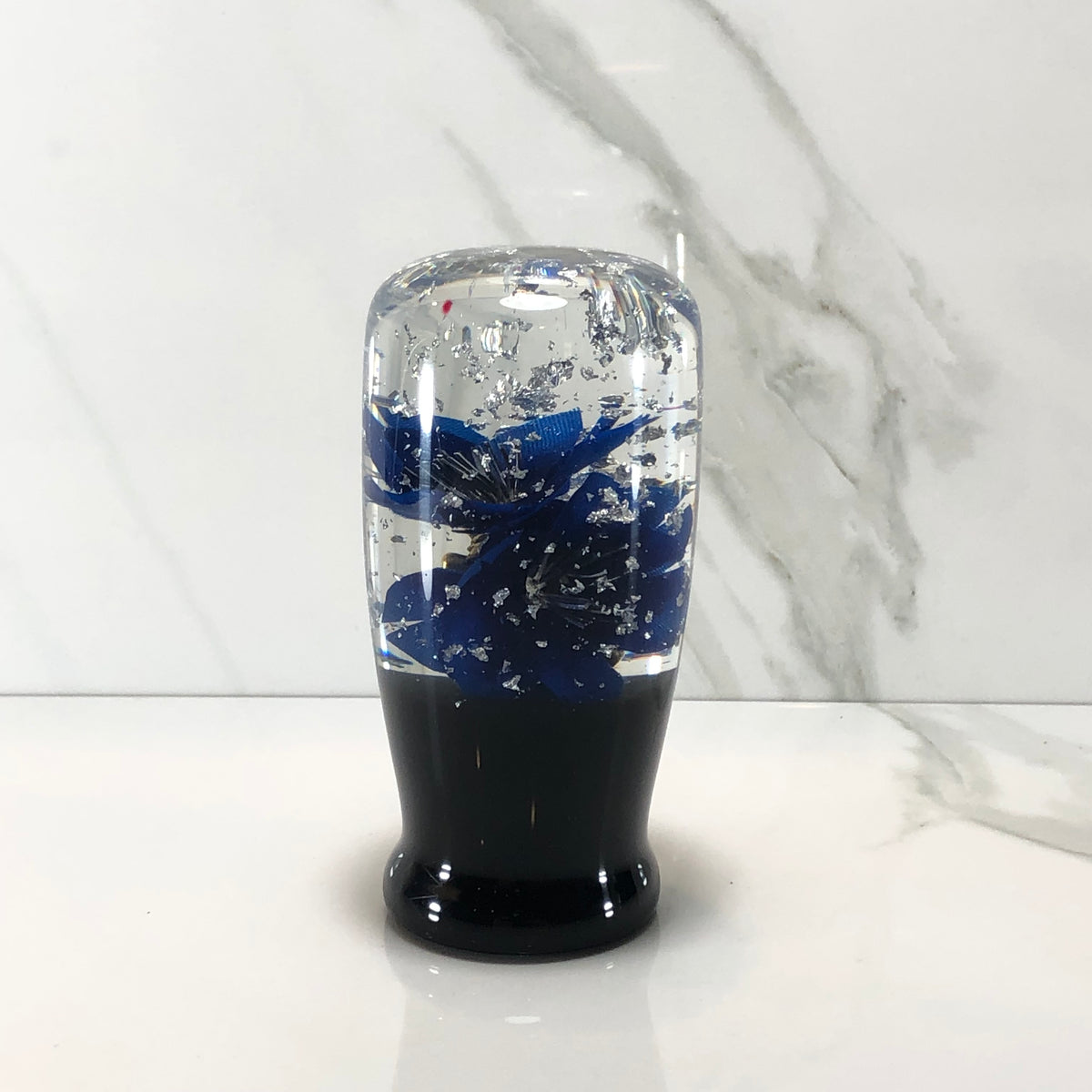 95mm Blue Blossom Oni Resin Shift Knob — 3.5 in, 12mm x 1.25