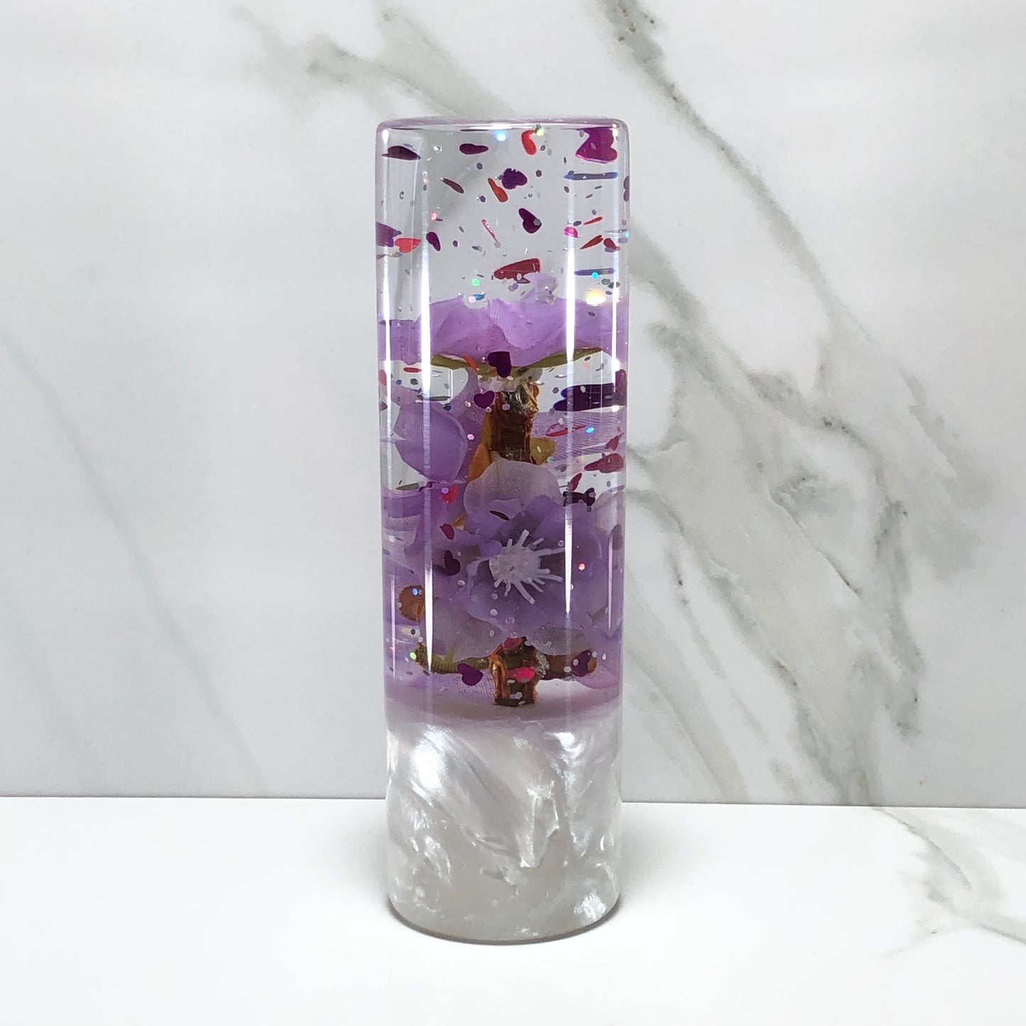 Mr__Grip 5 Inch Resin Custom Shift Knob Purple Cherry Blossom  JDM