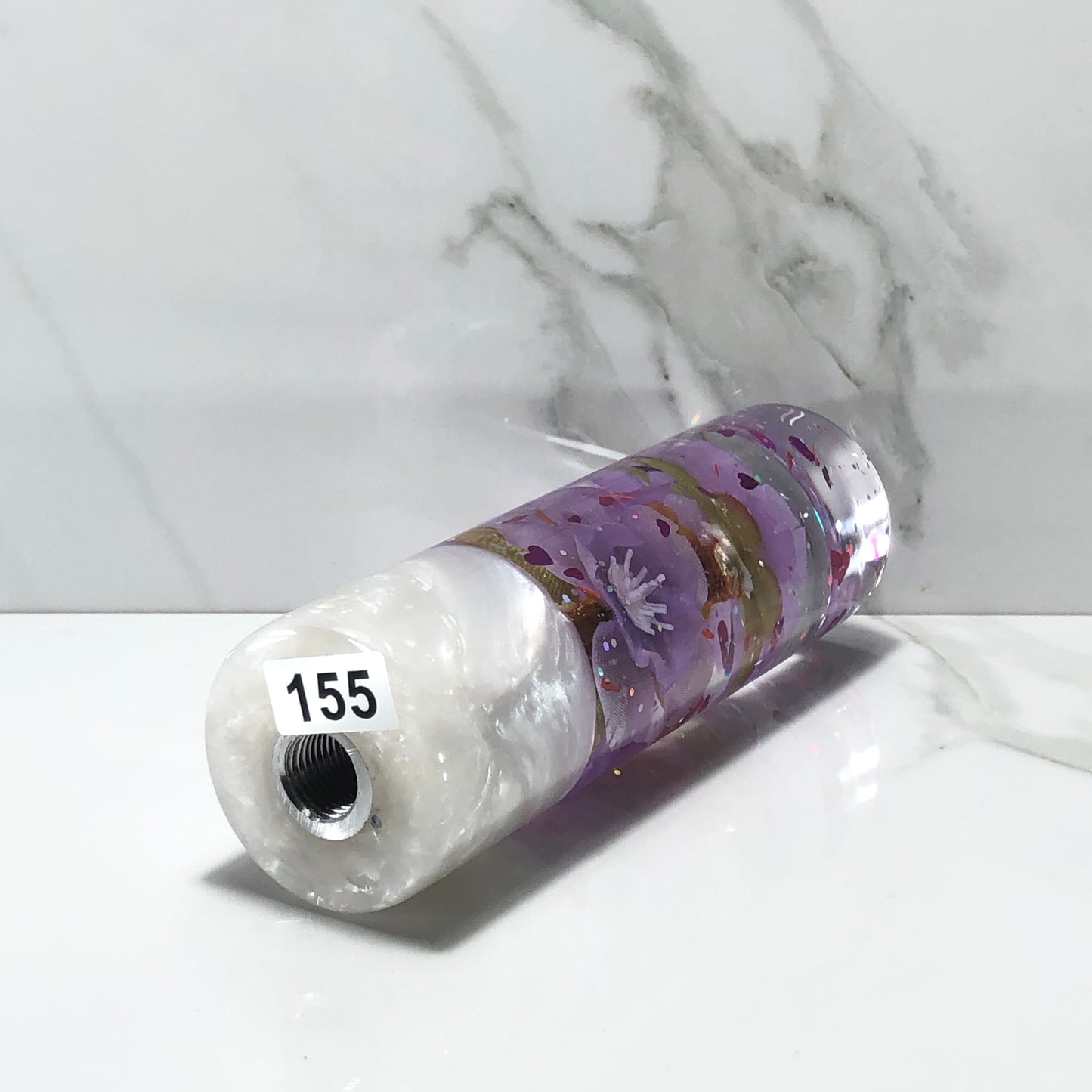 Mr__Grip 5 Inch Resin Custom Shift Knob Purple Cherry Blossom  JDM