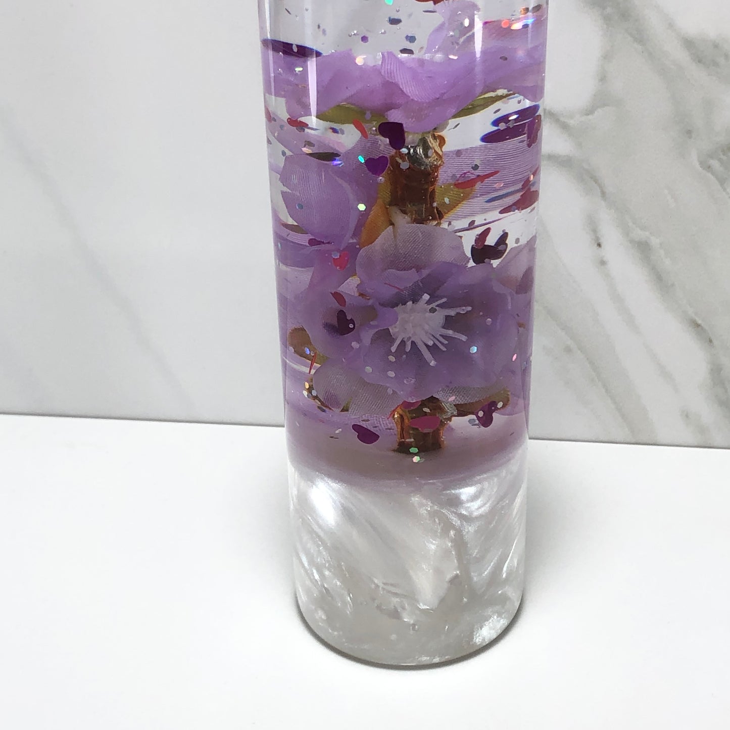 Mr__Grip 5 Inch Resin Custom Shift Knob Purple Cherry Blossom  JDM