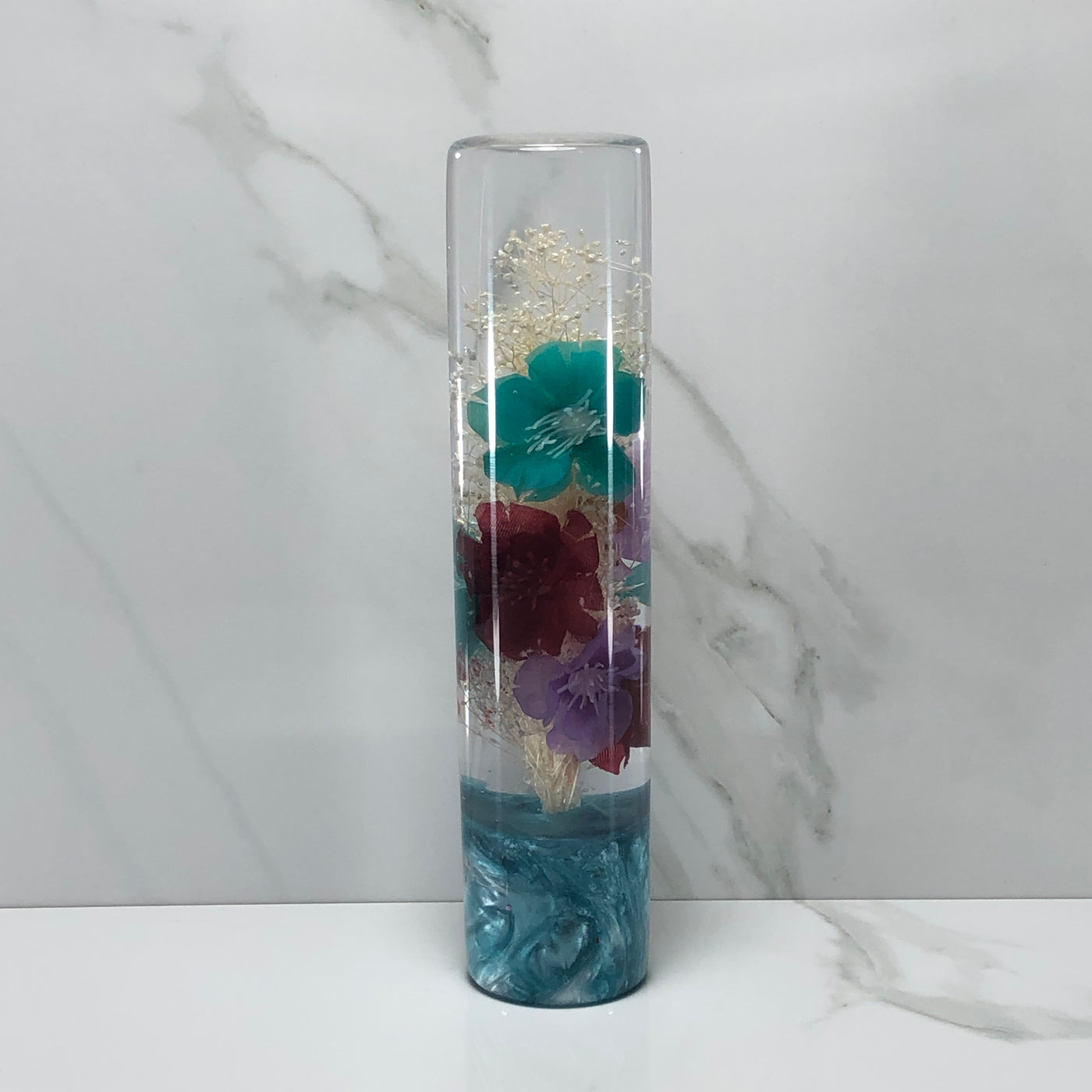 190mm Stardust Cherry Blossom Resin Shift Knob — 7.5 in, 12mm x 1.25