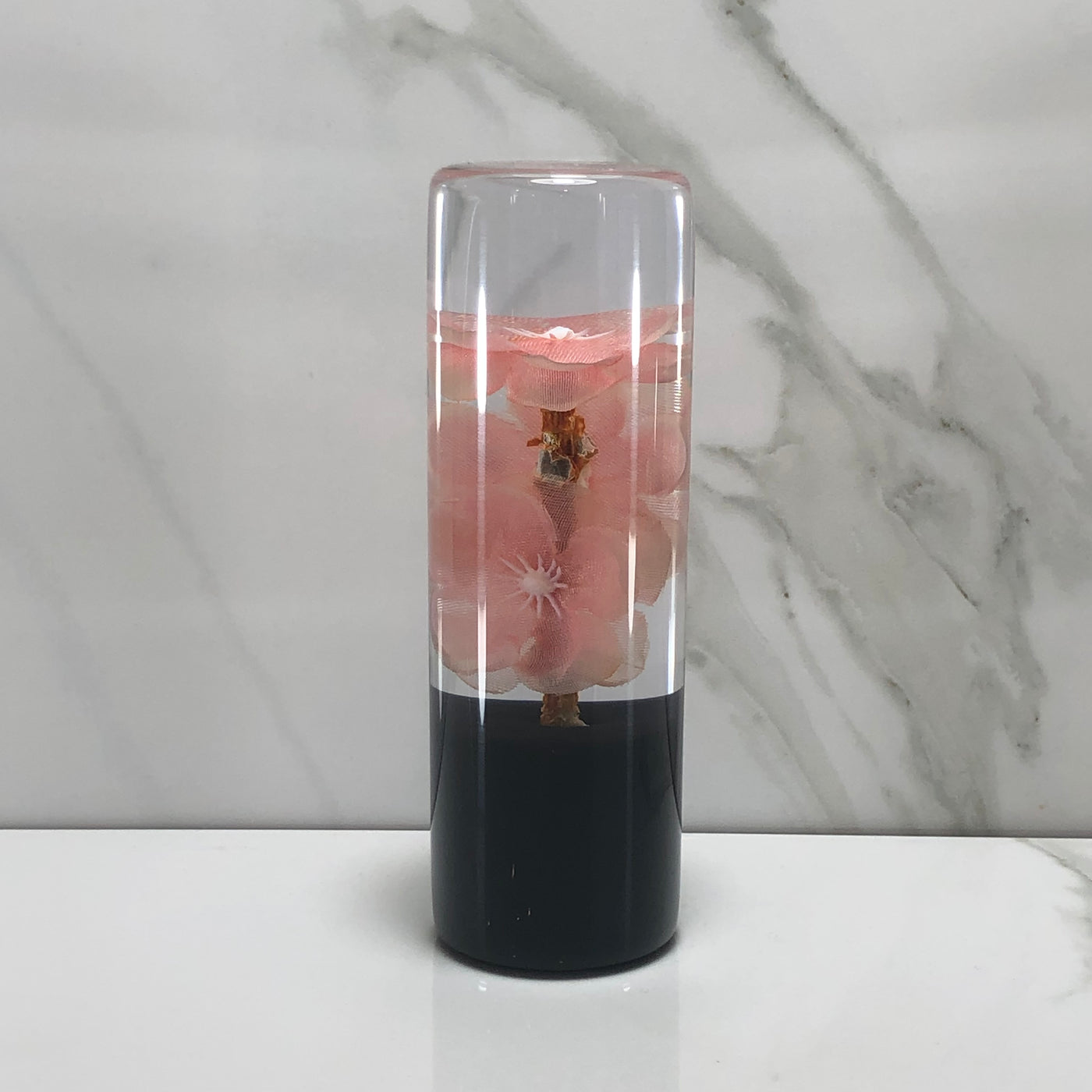 115mm Peach Blossom Resin Shift Knob — 4.5 in, 12mm x 1.25