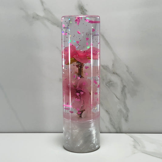 Mr__Grip 5 1/2 Inch Resin Custom Shift Knob Pink Cherry Blossom  JDM