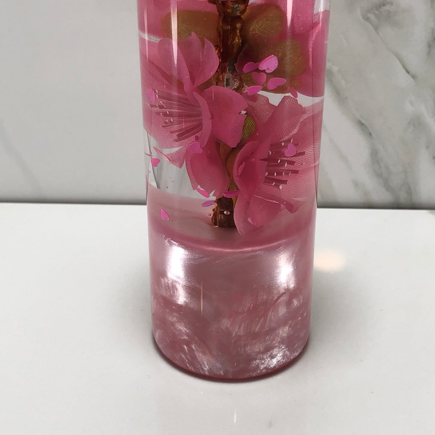 Mr__Grip 5 1/2 Inch Resin Custom Shift Knob Pink Cherry Blossom  JDM