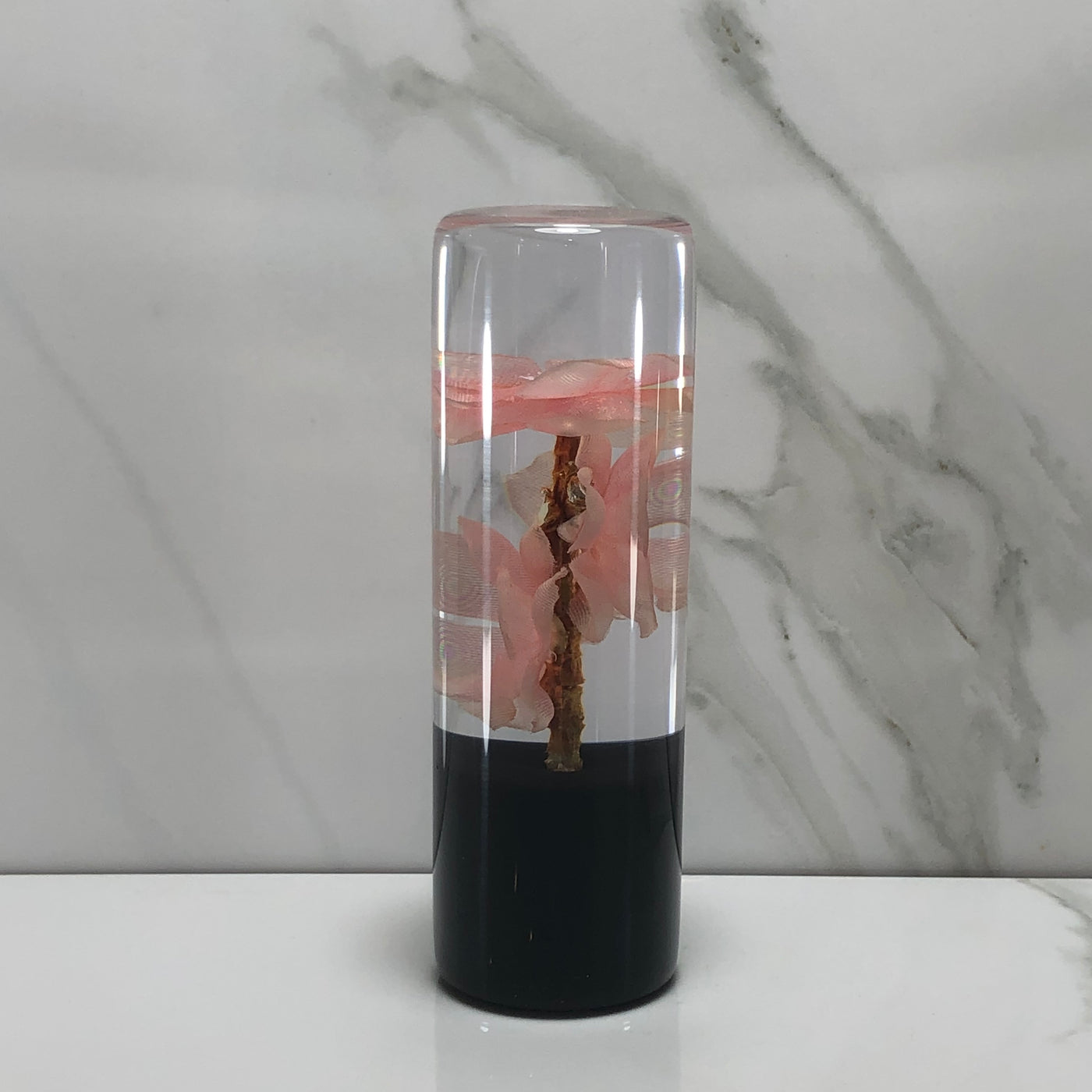 115mm Peach Blossom Resin Shift Knob — 4.5 in, 12mm x 1.25