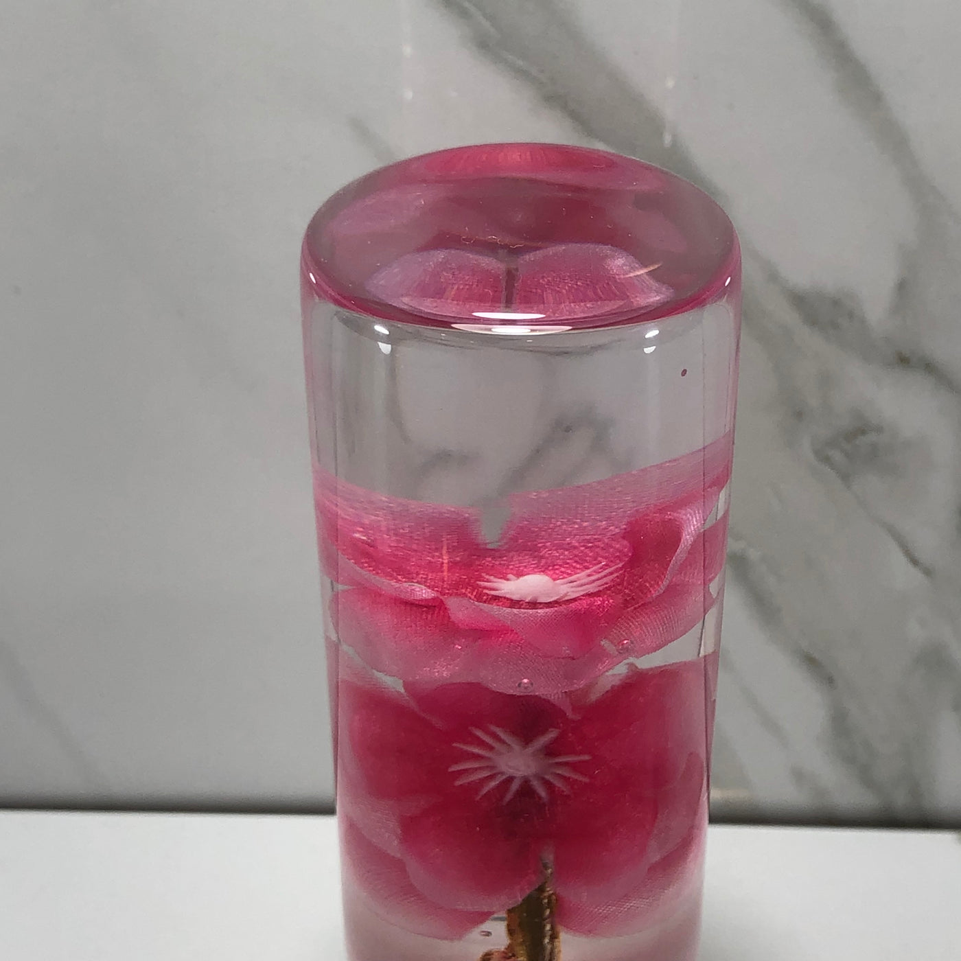 115mm Pink Blossom Resin Shift Knob — 4.5 in, 12mm x 1.25
