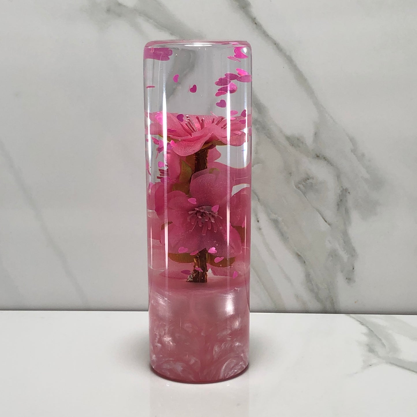 Mr__Grip 5 1/2 Inch Resin Custom Shift Knob Pink Cherry Blossom  JDM