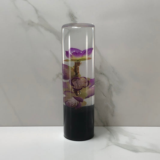 Mr__Grip 5 1/2 Inch Resin Custom Shift Knob Purple Cherry Blossom  JDM